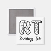 Aimant Radiologie Tech RT Rad Technicien Rad Cadeaux de r (Recto/Verso)
