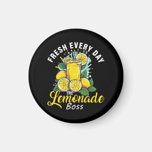 Aimant Rafraîchi Chaque Jour Le Patron De Limonade (Devant)