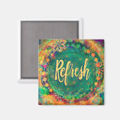 Aimant Rafraîchir Plutôt amusant Inspirant Inspiritisme F (Recto/Verso)