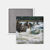 Aimant Rafting d'eau blanche (Recto/Verso)