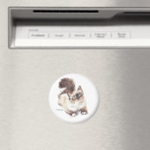 Aimant Ragdoll cat par Artist GV Hemmings (In Situ (Lave-vaisselle))