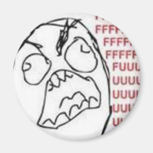 Aimant Rage de FU comique