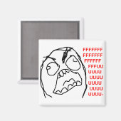 Aimant Rage Guy Angry Fuu Fuu Rage Face Meme (Recto/Verso)