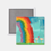 Aimant Rainbow Birds (Recto/Verso)