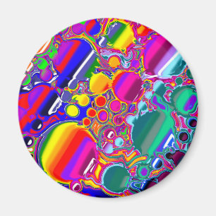 Aimant Rainbow Blast Art Abstrait