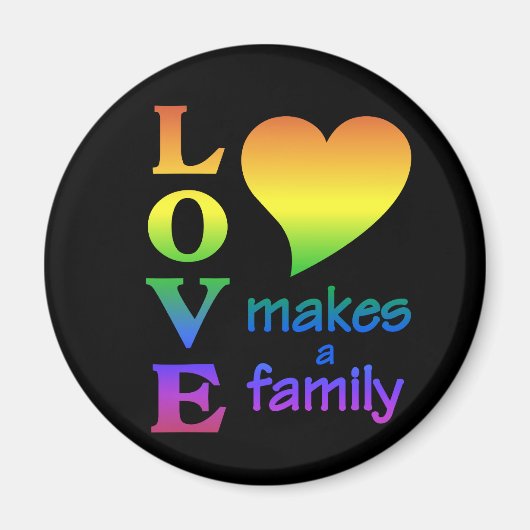 Aimant Rainbow Family (Devant)