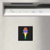 Aimant Rainbow Finch Bird. Gouldian Finch. (In Situ (Lave-vaisselle))