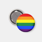 Aimant Rainbow Flag & Fierté Rainbow / communauté LGBT Ma (Recto/Verso)
