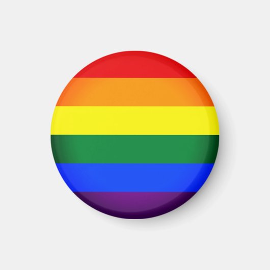 Aimant Rainbow Flag & Fierté Rainbow / communauté LGBT Ma (Devant)