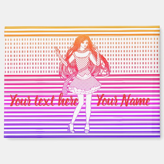 Aimant Rainbow girlfriend (Recto)