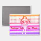 Aimant Rainbow girlfriend (Recto/Verso)