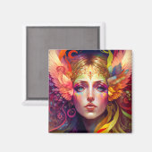 Aimant Rainbow Goddess Imaginaire Art (Recto/Verso)