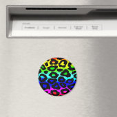 Aimant rainbow_leopard_print modifié (In Situ (Lave-vaisselle))