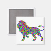 Aimant Rainbow Lion (Recto/Verso)