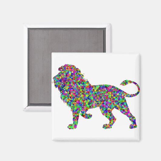 Aimant Rainbow Lion (Recto/Verso)