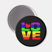 Aimant Rainbow Love (Recto/Verso)