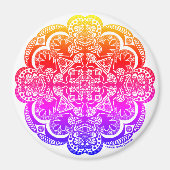 Aimant Rainbow Mandala (Devant)