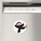 Aimant Rainbow Ninja Kick (In Situ (Lave-vaisselle))