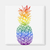 Aimant Rainbow Pride Ananas LGBTQ (Devant)