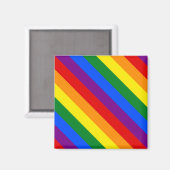 Aimant Rainbow Pride Diversité Égalité des droits Inclusi (Recto/Verso)