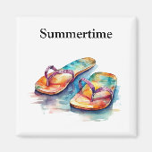 Aimant Rainbow Reef Flip Flops, sur mesure (Devant)