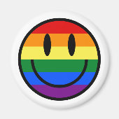 Aimant Rainbow Smiley Face (Devant)