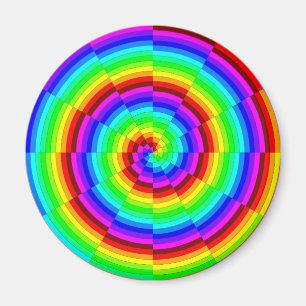 Aimant Rainbow Spiral par Kenneth Yoncich