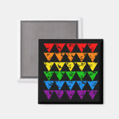 Aimant Rainbow Triangles (Recto/Verso)