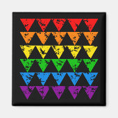 Aimant Rainbow Triangles (Devant)