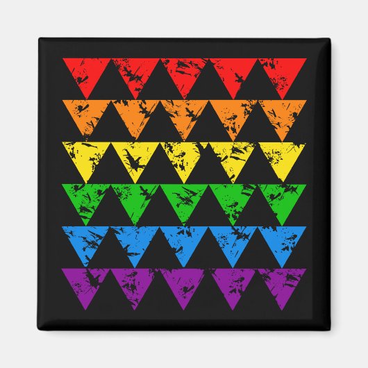 Aimant Rainbow Triangles (Devant)