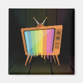 Aimant Rainbow TV (Devant)