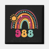 Aimant Rainbows Tomorrow Needs You 988 National Suicide P (Devant)