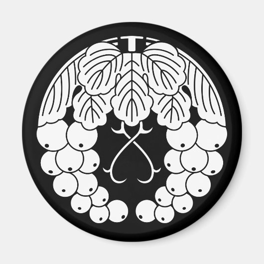 Aimant raisin pendu (Devant)