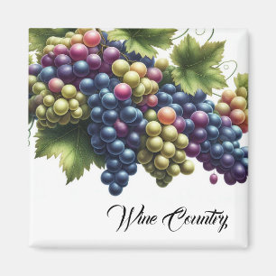 Aimant Raisins de la région viticole