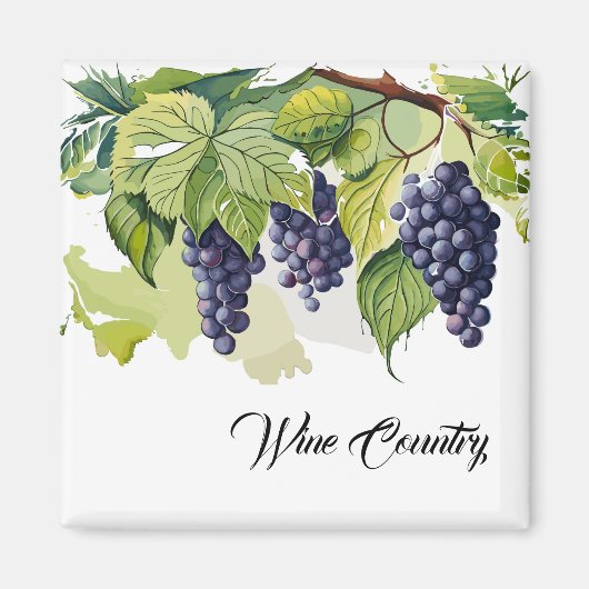 Aimant Raisins de la région viticole (Devant)