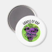 Aimant Raisins De Rap Funny Fruit Pun (Recto/Verso)