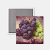 Aimant Raisins Rouge Et Vert (Recto/Verso)