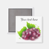 Aimant Raisins rouges (Recto/Verso)