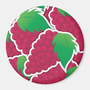 Aimant Raisins rouges funky