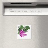Aimant raisins violets et feuilles vertes (In Situ (Lave-vaisselle))