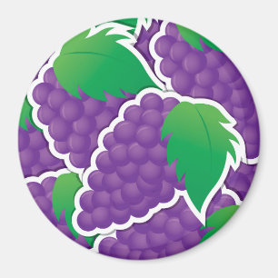 Aimant Raisins violets funky