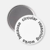 Aimant Raisonnement circulaire (Recto/Verso)