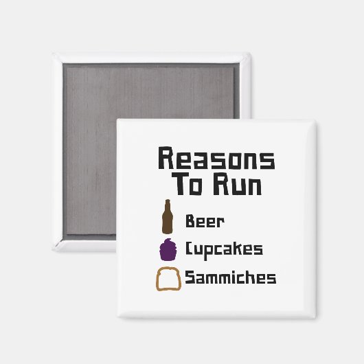 Aimant Raisons de l'exécution (Recto/Verso)