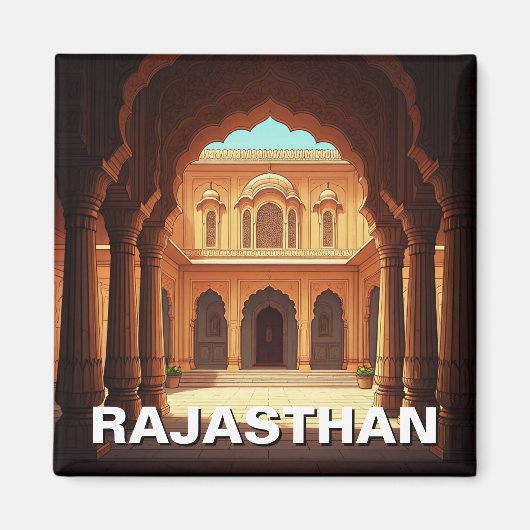 Aimant Rajasthan Inde Souvenir (Devant)
