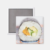 Aimant Râle de sushi Poisson et riz (Recto/Verso)
