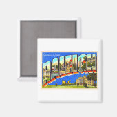 Aimant Raleigh North Carolina NC Grande lettre Carte post (Recto/Verso)
