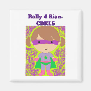 Aimant Rallye 4 Rian Gear soutien CDKL5 mois de sensibili