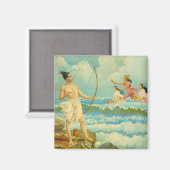 Aimant Rama vainc la mer par Raja Ravi Varma (Recto/Verso)