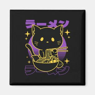 Aimant Ramen Chat Japonais