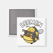 Aimant Ramen d'abeilles = BEEMEN (Recto/Verso)